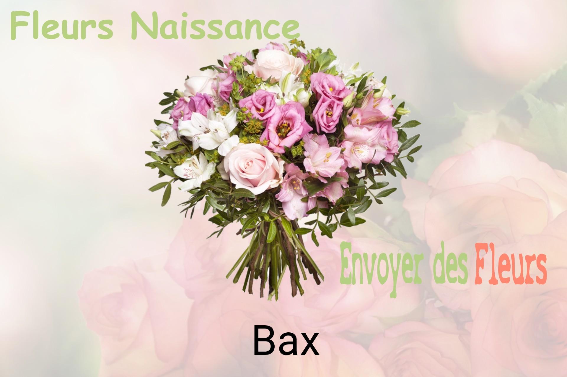 Bouquet de fleurs de naissance livré à Bax